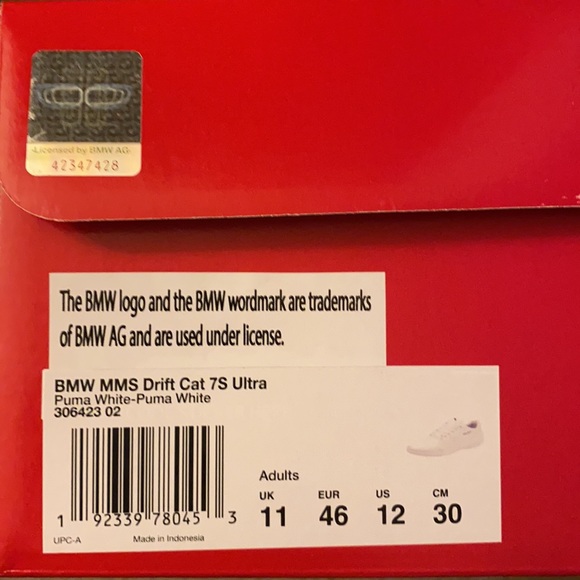 Original BMW Licensed White sneakers - Picture 4 of 4